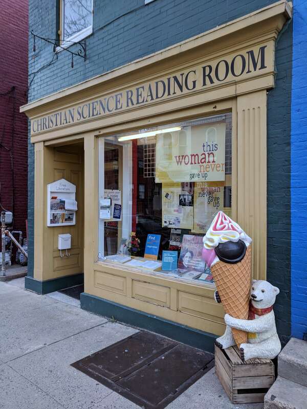 Christian Science Reading Room in Downtown Frederick, Maryland.