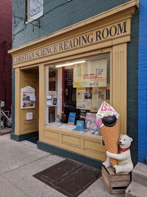 Christian Science Reading Room in Downtown Frederick, Maryland.