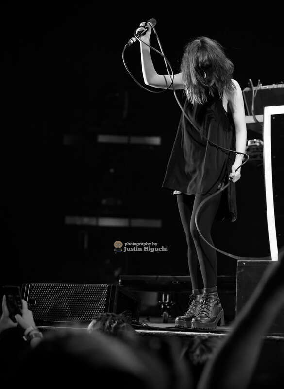 Chvrches performing live at The Shrine Auditorium &amp;amp; Expo Hall in Los Angeles California on Saturday October 17th, 2015.