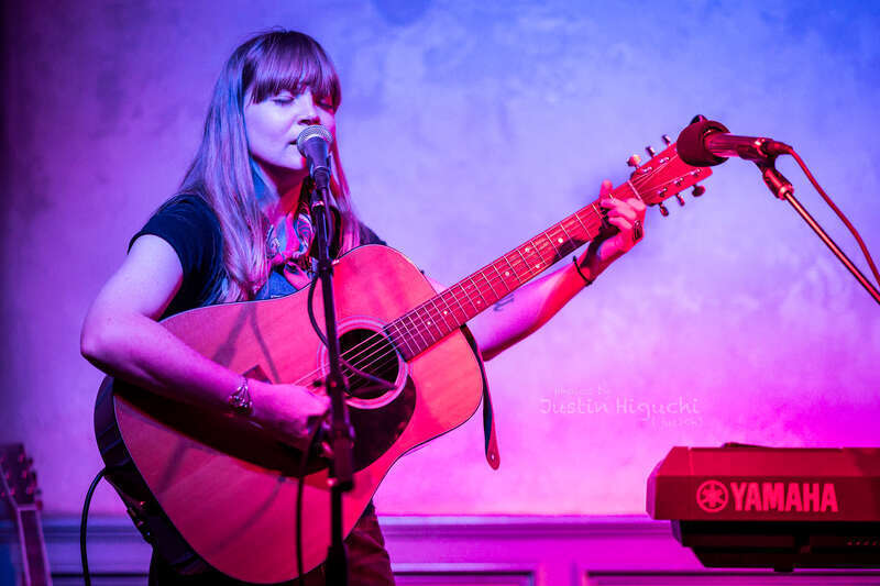 Courtney Marie Andrews performing live in the Out of Order bar at Tenants of the Trees in Silverlake, Los Angeles, California, on Wednesday, January 4, 2016.