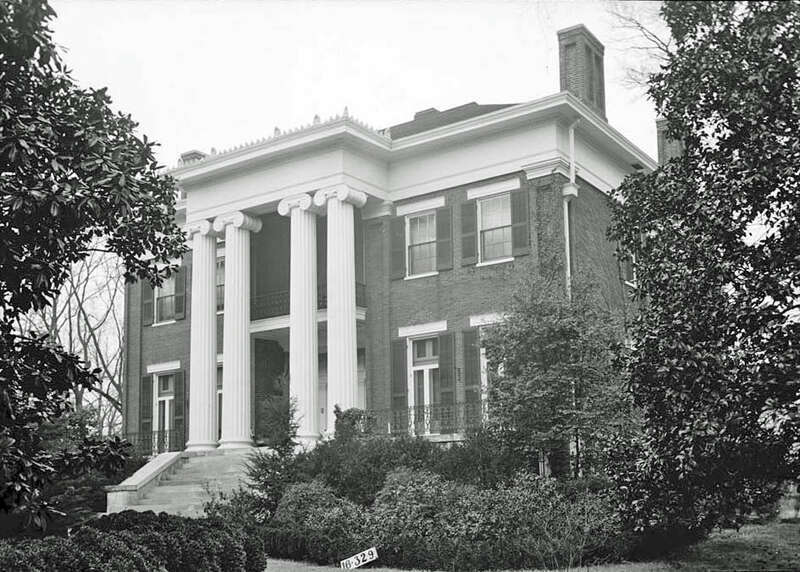 Courtview — 505 North Court Street, University of North Alabama Campus, Florence, Lauderdale County, Alabama.

Alternate Title:  Foster-Rogers House or Rogers Hall.
Image: HABS—Historic American Buildings Survey of Alabama; FRONT VIEW. FROM EAST;