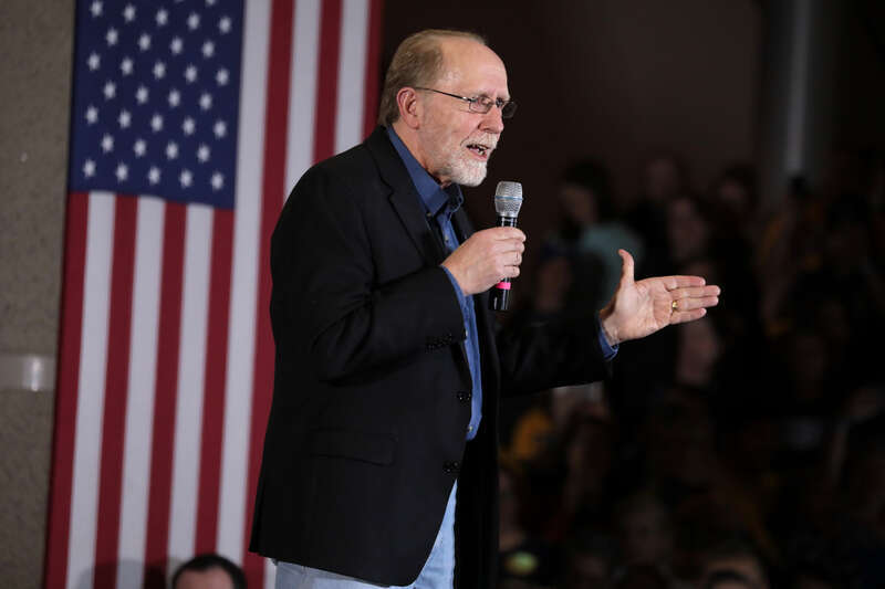 U.S. Congressman David Loebsack speaking with supporters of Mayor Pete Buttigieg at a town hall at the State Historical Museum in Des Moines, Iowa.

Please attribute to Gage Skidmore if used elsewhere.