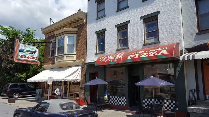 DeFazio's is both a pizza and a convenience store. The Capital District Tourism Gnome visited this landmark of Troy, New York's Little Italy just south of their Downtown. He even got to use the wood-fired pizza oven!