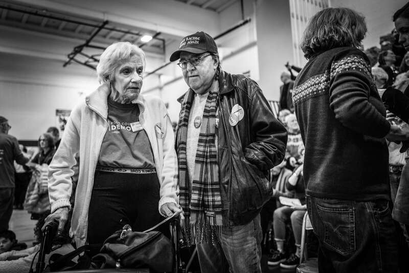 Some snaps from my home precinct - Des Moines 61 - as people gathered for the 2020 Democratic caucus, held at Merrill Middle School. In the interest of full disclosure the candidate I was supporting, U.S. Senator Amy Kloburchar, actually won my
