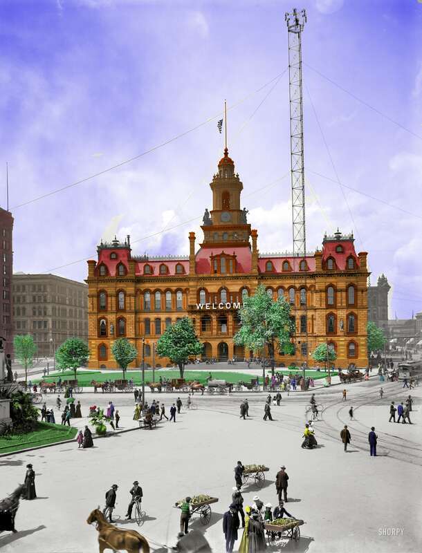 Detroit City Hall  1900