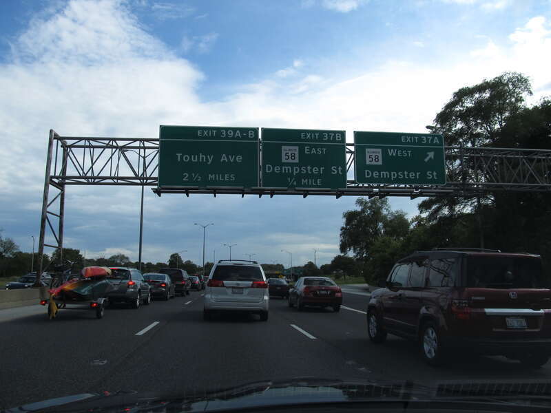 The William G. Edens Expressway (also known as the Edens Parkway and the Edens Superhighway) is the main major expressway north from the city of Chicago. For most of its length, the Edens carries Interstate 94; it also carries U.S. Route 41 from