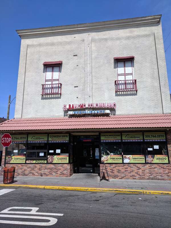 El Rancho Colombiano Restaurant on Bergenline Avenue in Union City, New Jersey.
