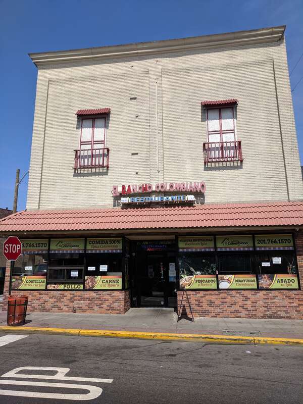 El Rancho Colombiano Restaurant on Bergenline Avenue in Union City, New Jersey.