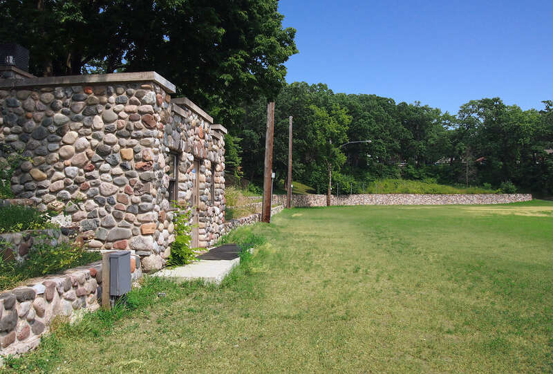 Elkhi Stadium, Elk River, Minnesota, USA.  View to the east from northwest end of stadium, with warming hut in foreground.  





This is an image of a place or building that is listed on the National Register of Historic Places in the United States