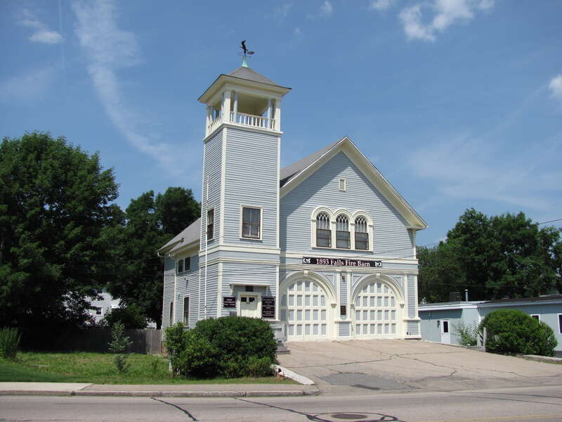 Falls Fire Barn,  Attleborough Falls Massachusetts - 1893