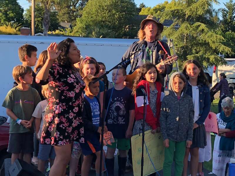Hundreds of Marin activists, community leaders and elected officials gathered in San Rafael for “Families Belong Together”, a protest against the Trump administration’s immigration policies. In recent months, thousands of immigrant children have been