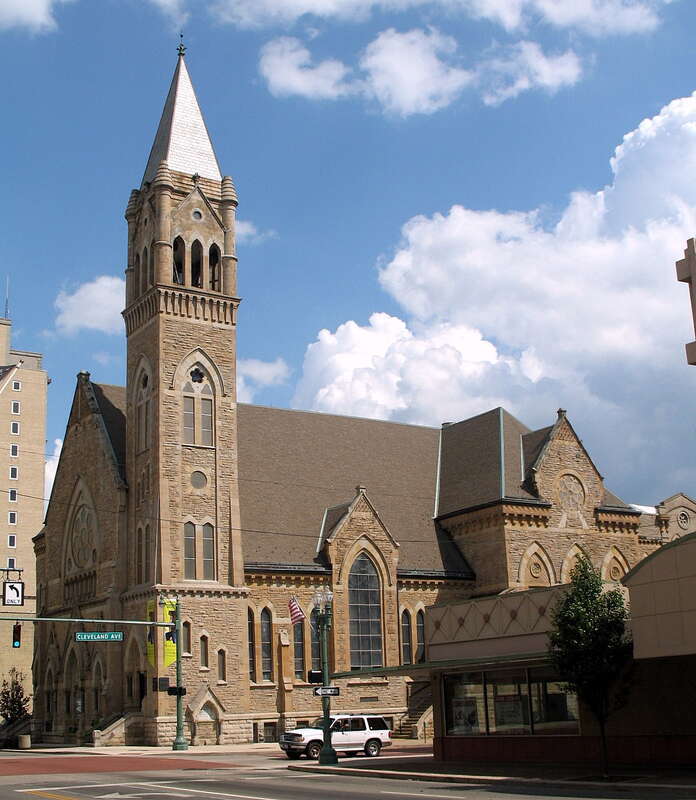 w:National Register of Historic Places listings in Stark County, Ohio

First Methodist Episcopal Church, 120 Cleveland Ave., SW, Canton, Ohio. Home church of w:William McKinley. Now known as Church of the Savior.