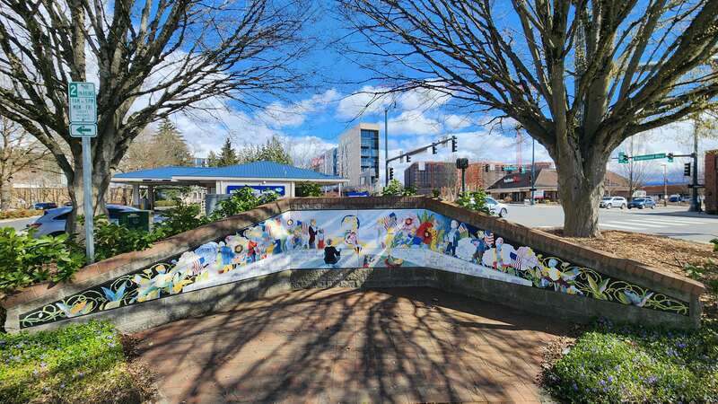 Flagpole Plaza Park, Redmond, Washington