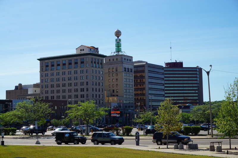 A view of downtown Flint, Michigan (United States).