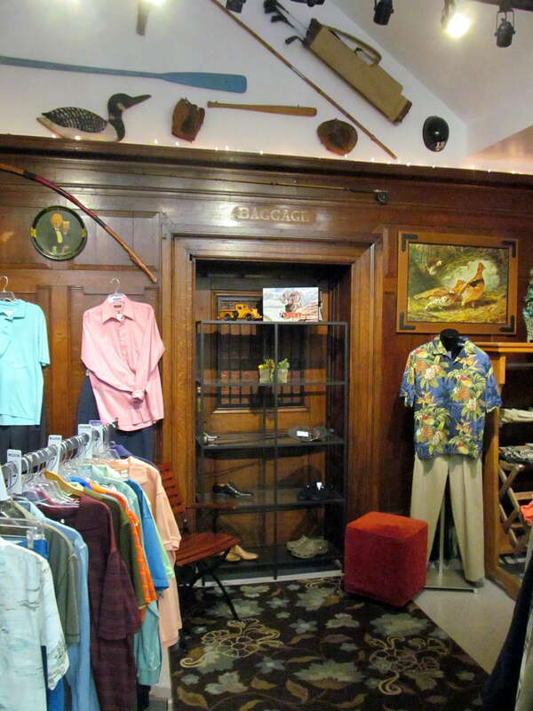 Sign for the old baggage room in the former Clinton station in May 2017