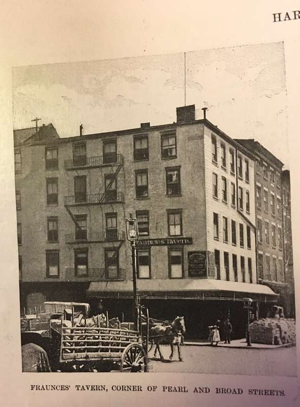 A Picture of Fraunces Tavern as it appeared in Harper'w Weekly 7 November 1896