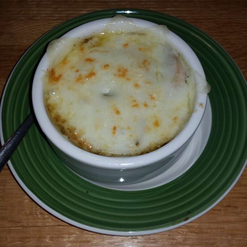 French Onion Soup at a Applebee's in Redwood City, California
