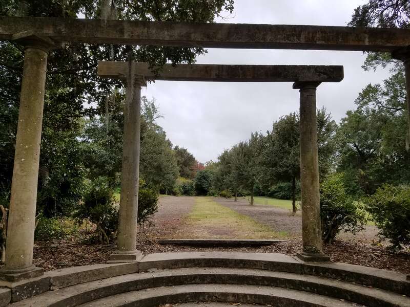 Arches in Airlie Gardens near Gabriel's Landing