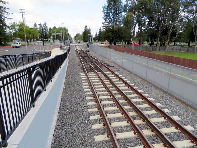 Gauntlet track at Rohnert Park station in April 2018