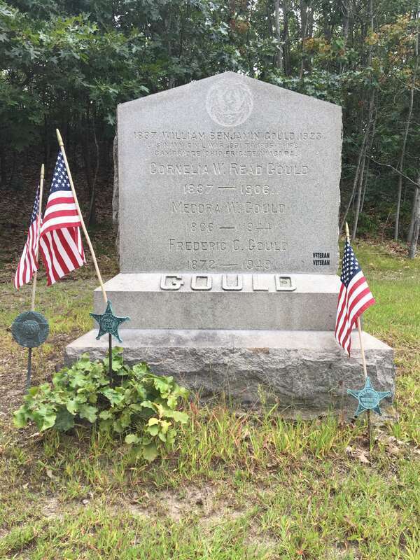 Gravestone of William B. Gould I at Brookdale Cemetery in Dedham, Massachusetts