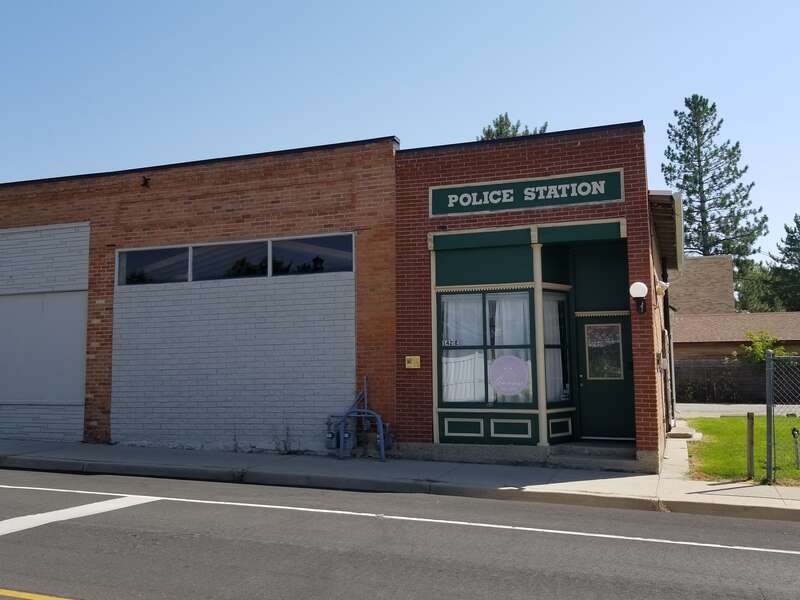 Hewlett &amp;amp; Hughes Barbershop, The building later became the Sandy Police Dept and was last used by the arrow skin center. 142 East Main St. Historic Sandy UT 84070