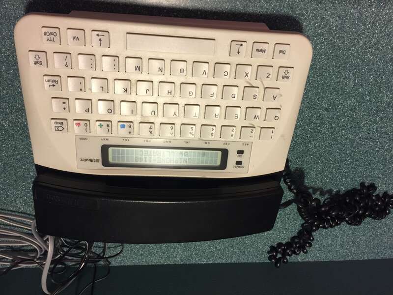 This telephone is displayed in a Southern, New Hampshire hospital.