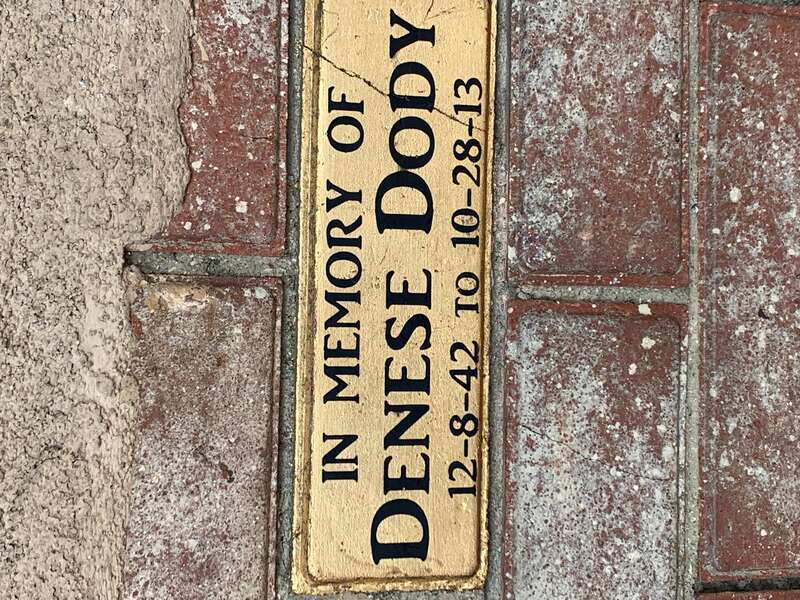 Memorial of the former employee who past away in 2013.