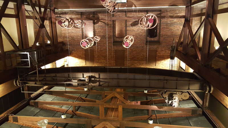 An old iron crane, used in the Ironworks when it was a factory.