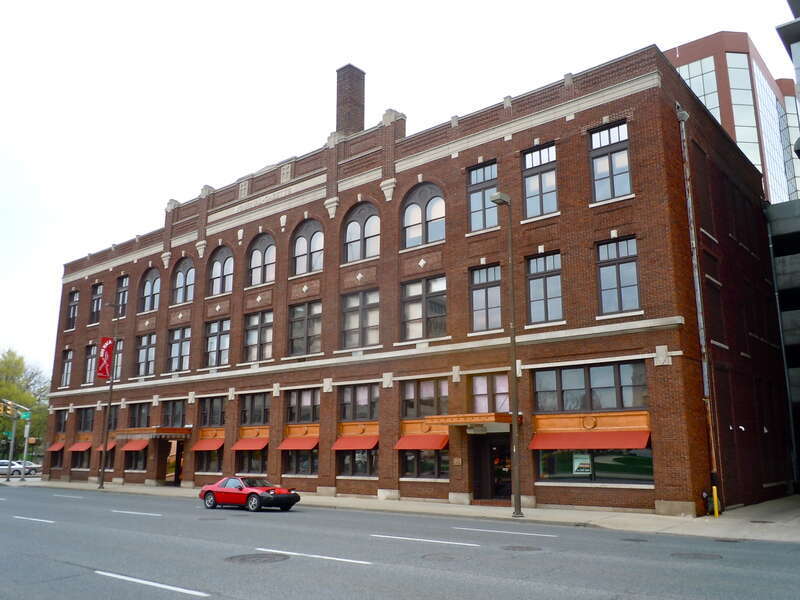 Journal-Gazette Building on the NRHP since December 27, 1982. At 701 S. Clinton St., across from the Allen County Courthouse, Fort Wayne, Indiana