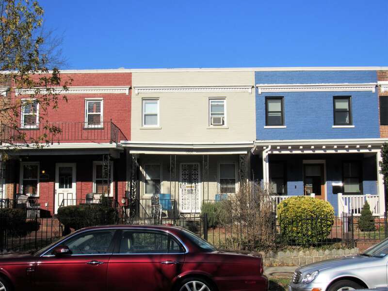 Row houses in the Kingman Park neighborhood of Washington, D.C.
