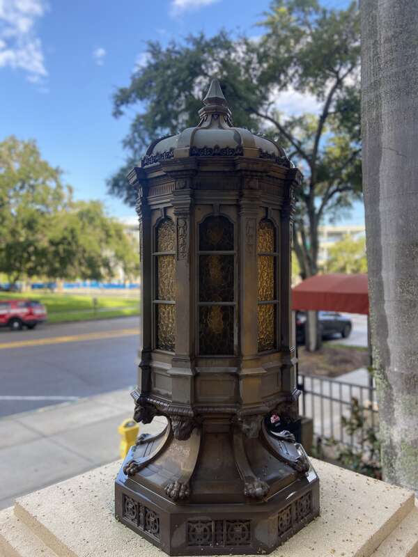 Lamp at City Hall entrance
St. Petersburg, Florida, United States