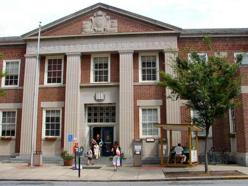 Lancaster City Historic District. Lancaster Library on Duke Street.