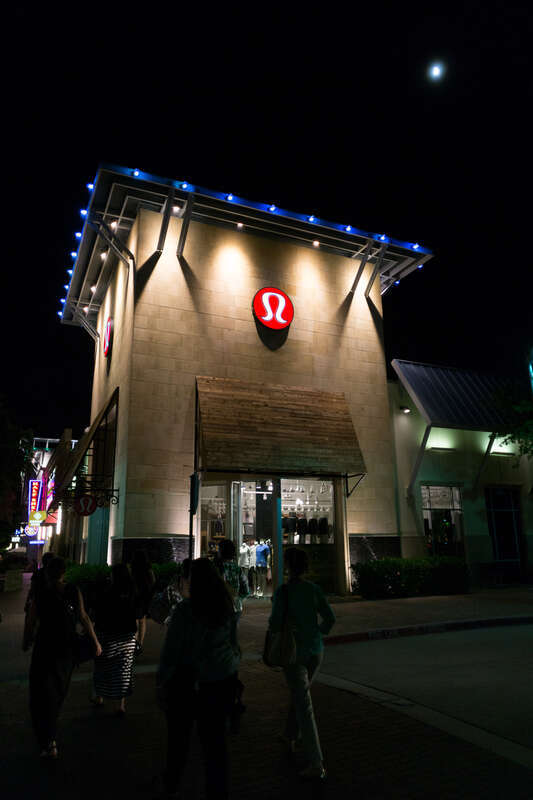 Lululemon Store Exterior at The Shops at Legacy Plano