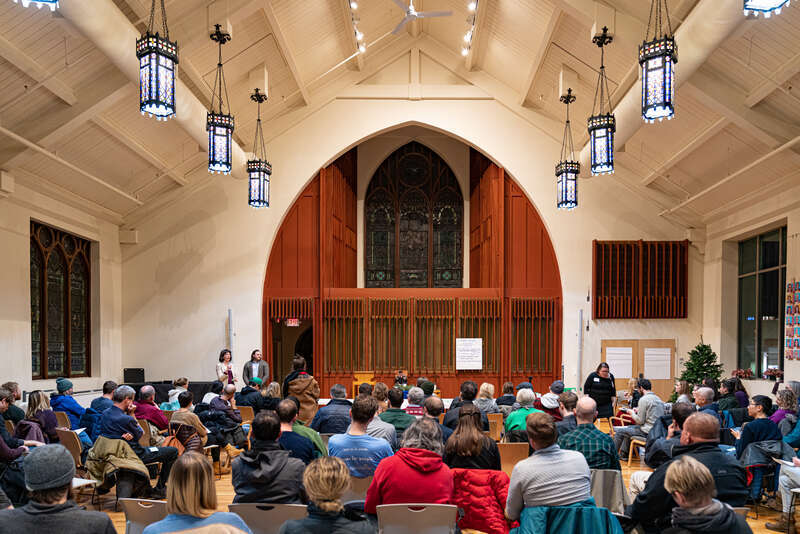 A “Lyndale Avenue Listening Session” was held by Hennepin County Commissioner Marion Greene at SpringHouse Ministry Center in Minneapolis, Minnesota, on December 2, 2019, where community members shared feedback on potential pedestrian safety