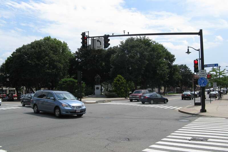 Massachusetts Route 1A southbound in Norwood Massachusetts
