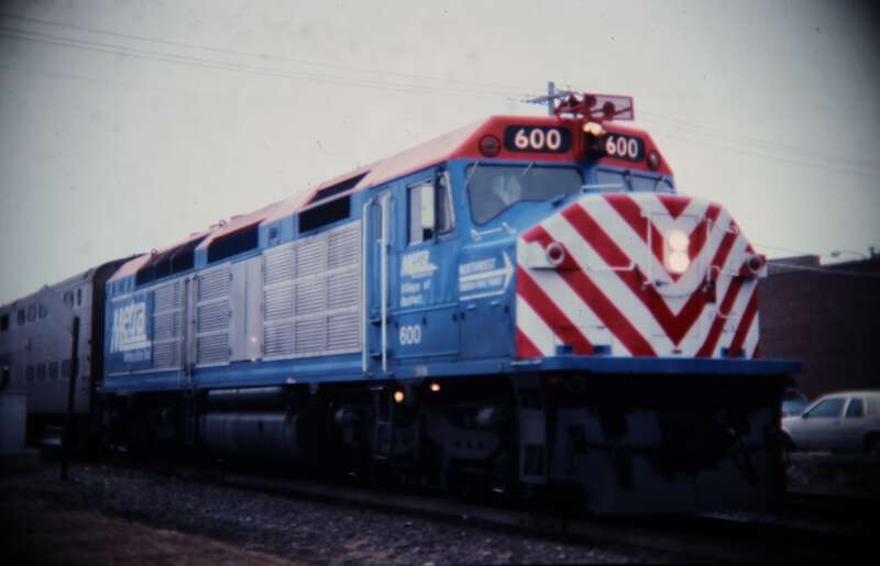 Bensenville, IL; Midwestern U.S. railroads, 1986; digital copy of slide. Complete indexed photo collection at WorldHistoryPics.com.