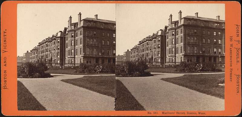 SKA644
Stereobild av Malboro Street, Boston.
Stereo image. View from Malboro Street, Boston.

Photo: John. P. Soule. 1860-1880.