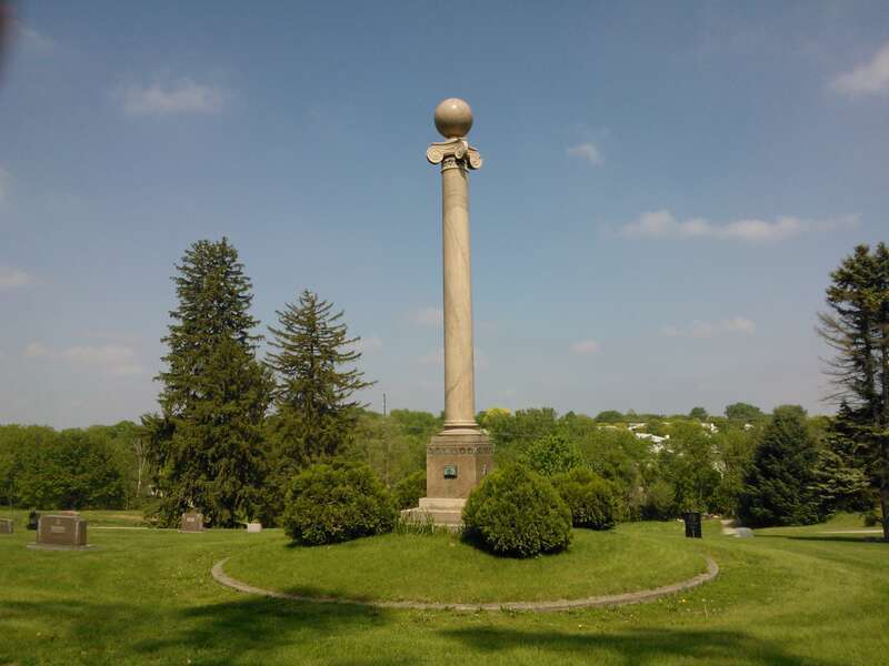 Masonic Memorial at Pine Hill Cemetery Davenport, Iowa