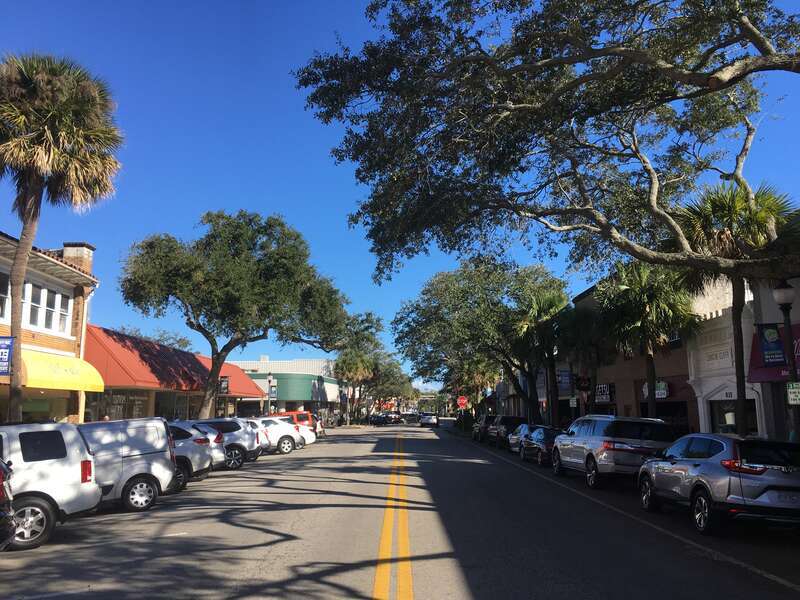 Downtown Melbourne, Florida in 2020. Road is E New Haven Ave according to location in exif