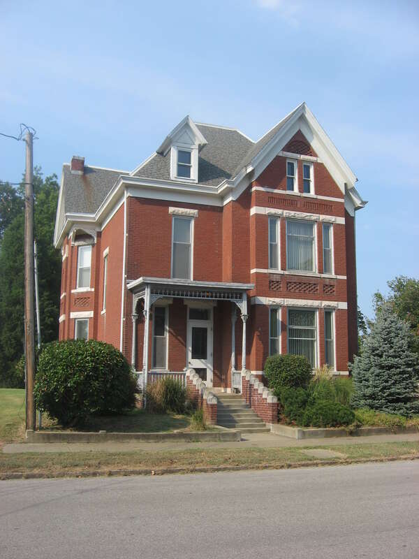Front of the Michael Schaeffer House, located at 118 E. Chandler Street in Evansville, Indiana, United States.  Built in 1894, it is listed on the National Register of Historic Places.