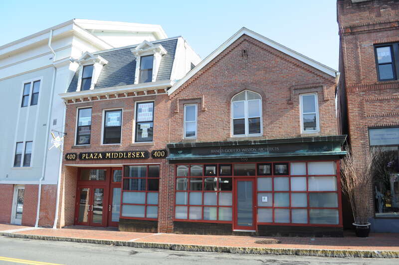 Buildings on the south side of College Street, Middletown, Connecticut, USA. From left to right: 
The G. A. Chaffee Building, 105 College Street, built c. 1870. For much it its history, the Chaffee Building was a tavern. Now part of Middlesex
