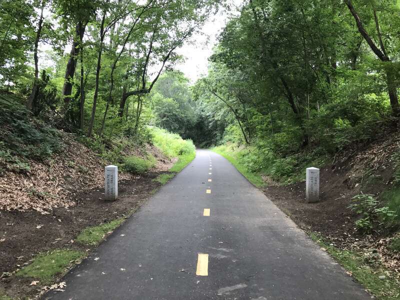 Mile 1, Cochituate Rail Trail, Felchville Massachusetts