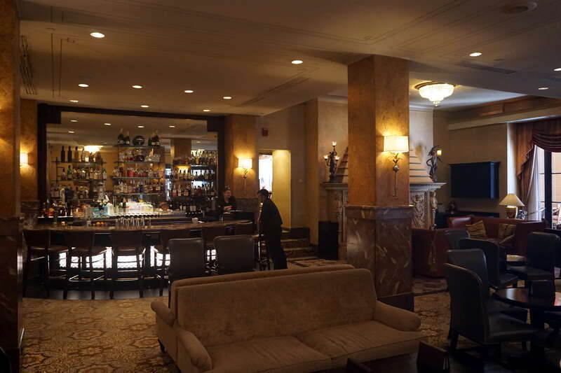 The interior of The Pfister Hotel in Milwaukee, Wisconsin (United States).