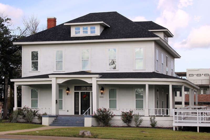 The Moore House in Bryan, Texas, United States was built circa 1910. It was listed on the National Register of Historic Places on September 25, 1987.