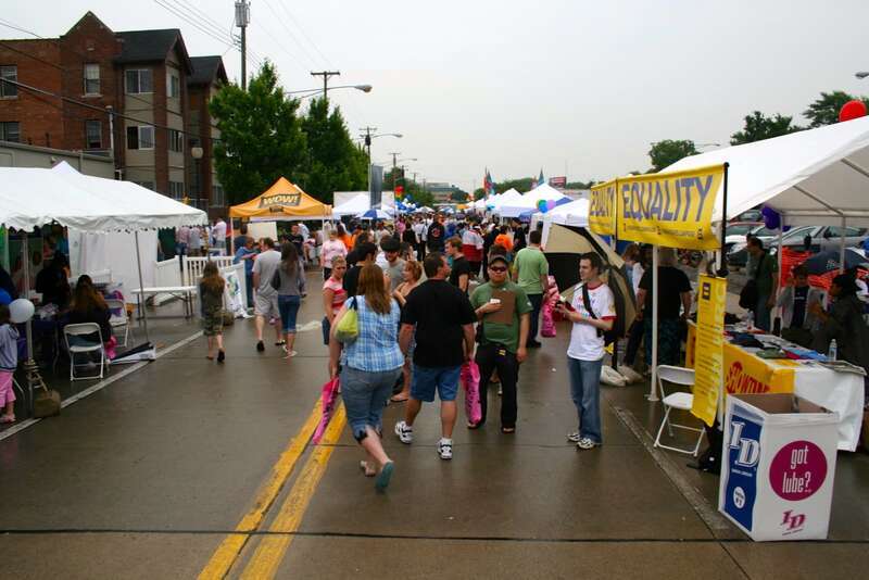 Crowd at Motor City Pride 2007 in Ferndale, Michigan