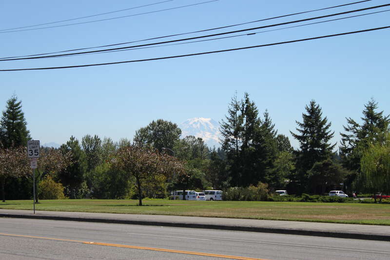 Mount Rainier from Tacoma Community College