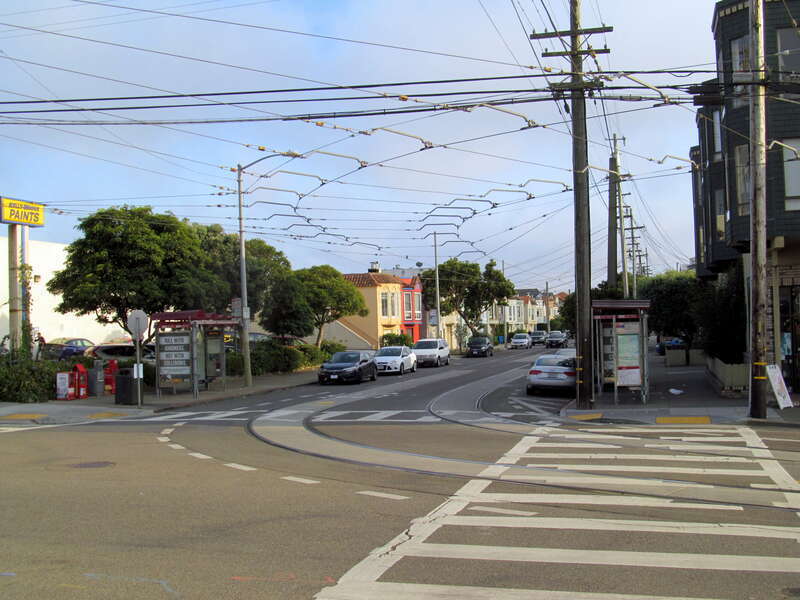 Muni shelters at 15th Avenue and Taraval in September 2017