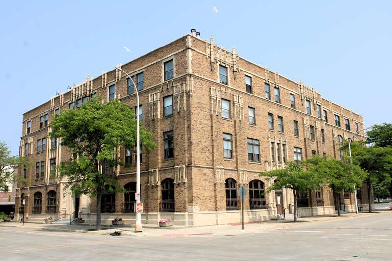 Muskegon YMCA Building, now know as the 297 Clay Condominiums, in Muskegon, Michigan.