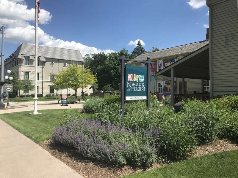Naper Settlement Front Sign