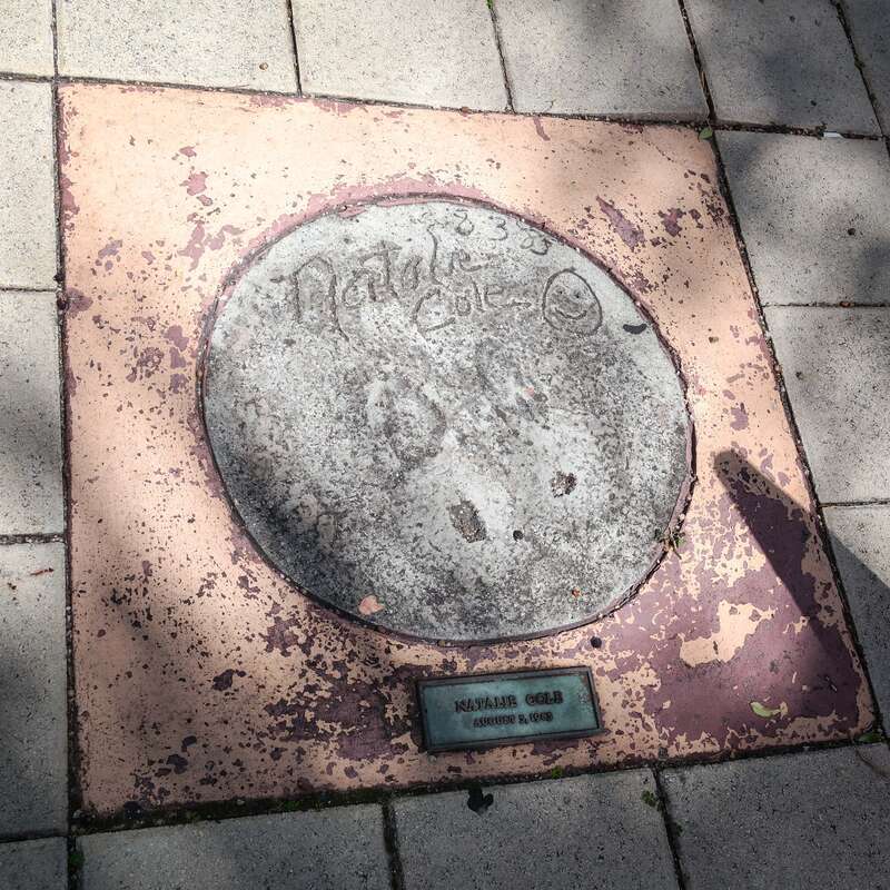 Natalie Cole's signature at the Jackie Gleason Theater, now called the Fillmore at the Jackie Gleason Theater